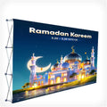FEAMONT Portable Trade Show Equipment Fabric Display Backdrop Wall Pop up Display Stand for Events and Exhibitions