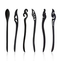 Handmade Ancient Chinese Japanese Hair Pins Fork Chop Sticks Chopstick Clip Wooden Hairpin Hair Sticks Accessories Women