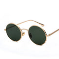 Fashion Round Custom logo Sun Glasses Cheap Black Mens Metal Frame Vintage Sunglasses for Ladies Luxury 2026