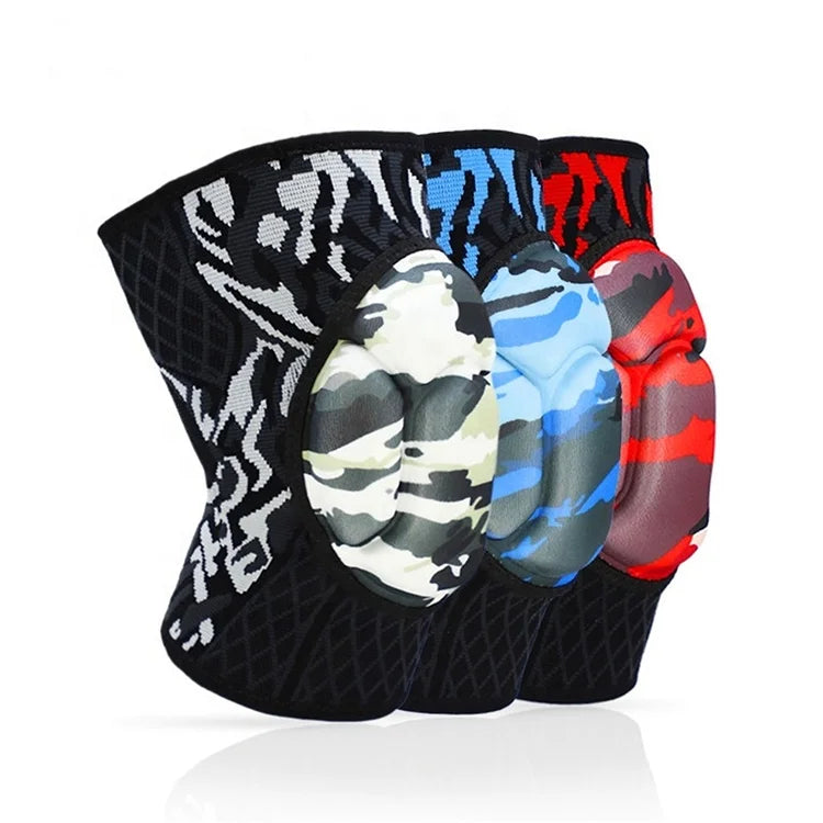Camo Color Thick Sponge Knee Pads for Dance Breathable Adult and Children Knee Protector
