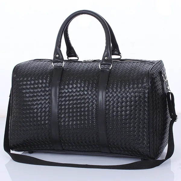 Custom Men's Duffle Bag with Large Capacity Waterproof PU Material Zipper Closure Fashionable Style for Weekend Travel
