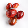 Polished Gemstone Natural Healing Crystal Oval Tumble Red Agate Egg for Decoration