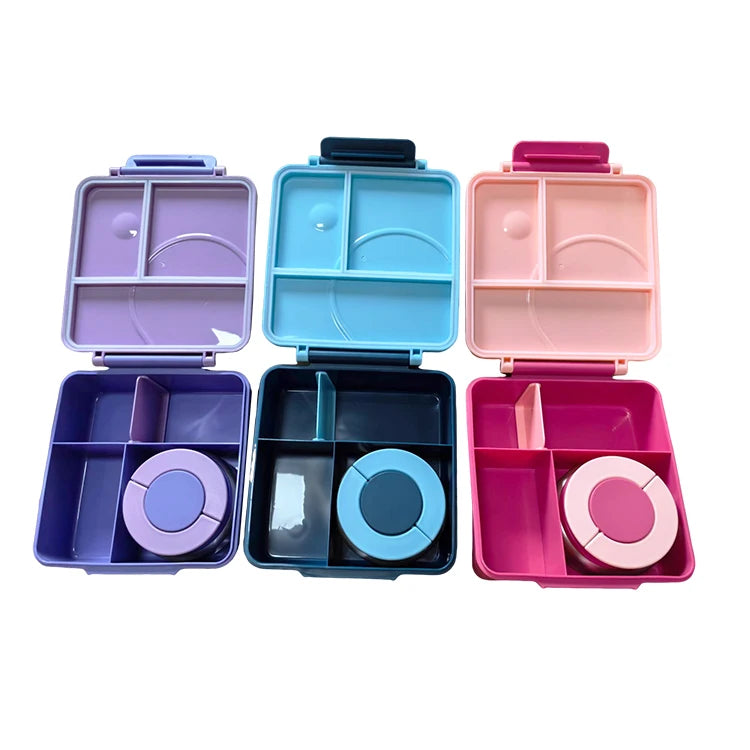 Leak Proof Kids Bento Lunch Box Thermo Lunch Bento Box with Insulated Thermos Food Jar Reusable