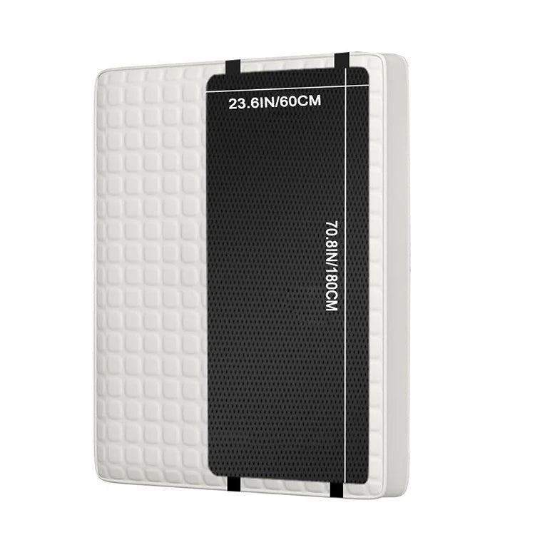 60*180CM Half Size Grounding Pad Anti-Slip PU Leather Grounding Mattress With Grounding Cord for Improving Sleeping Relieve Pain