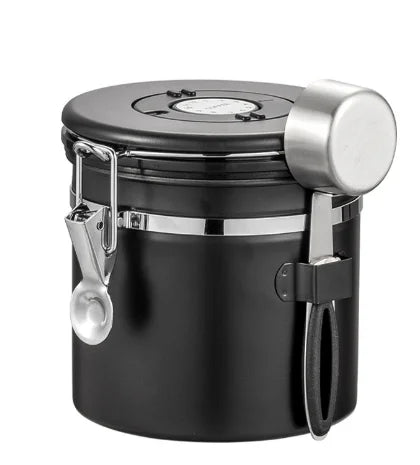 Whole Sale Empty Food Storage Containers sealed Jar Coffee Beans Tea Storage Stainless Steel Container