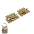 High-grade Bag Lock Hardware Accessories Rotating Mechanism Lock Closure Clasp Handbag Decoration Twist Turn Lock