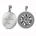 Six Character Mantra Buddhist Shurangama Titanium Steel Trendy Personality Ten Thousand Amulet Stainless Steel Pendant Necklace