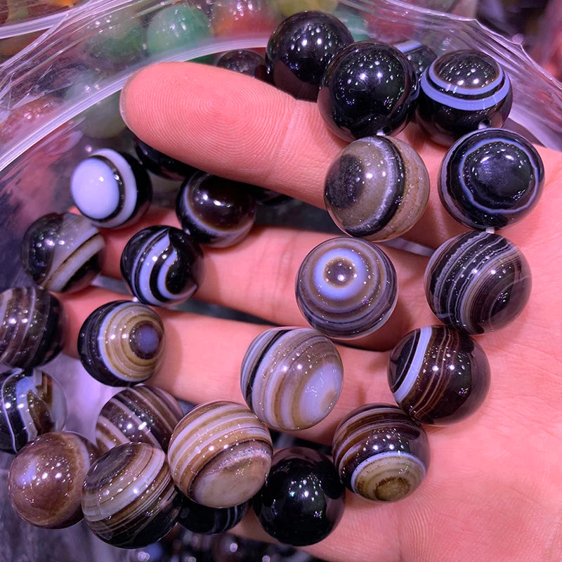 Wholesale Natural Stone Eye Agate Bead Bracelet for Decoration