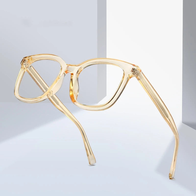 2023 TR90 Optical Eyeglasses Frames Clear Ac Lens Material Glasses