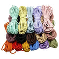 Eco-Friendly Custom 3mm Polyester Elastic Hair Ties Cord Colored Round Elastic Headbands Making Cords Rope