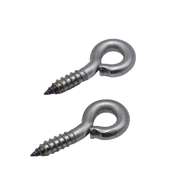 Heavy Duty Stainless Steel Wood Screw with Eye Tapping Wood Eye Bolts for Indoor & Outdoor Hanging