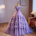 Ruffle Skirt Princess Ball Gown Prom Dresses Long Elegant 2024 Evening Gowns Party Wear