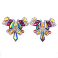 Carnival Costumes Craft Gel-Back Rhinestone Appliques Colorful Resin Stone Iron-On Rhinestone Patch Garments Stock
