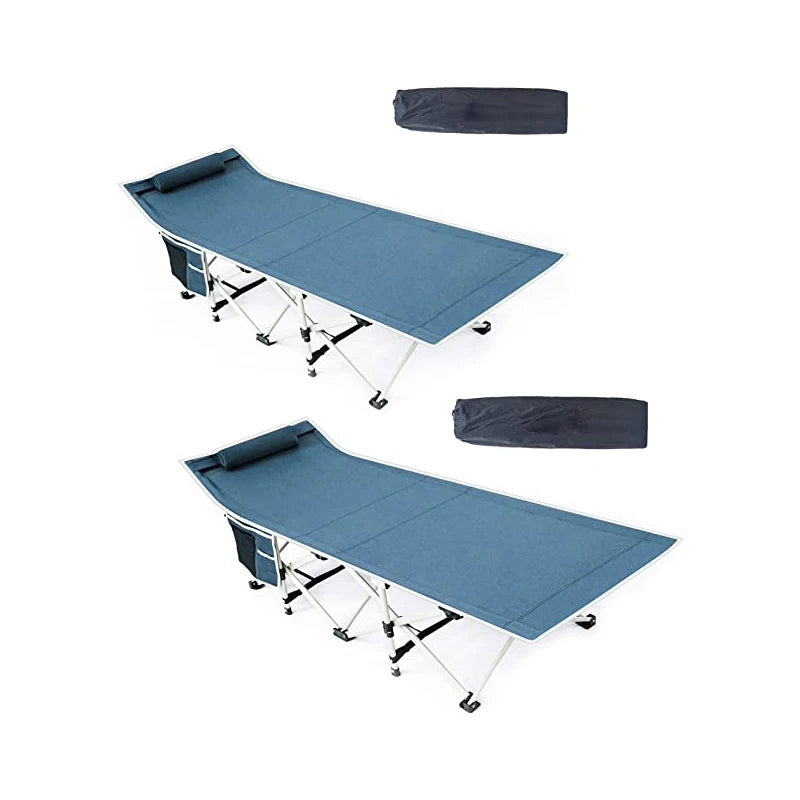Folding Camping Sleeping Bed Tent Cot with Pillow Carry & Storage Bag Extra Wide Sturdy Heavy Duty Holds up to 500 Lbs