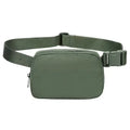 Women's Custom Print Fanny Pack Waist Bag Green Hiking Outdoor Sport Run Side Chest Bum Belt Zipper Fashionable for Travel Run