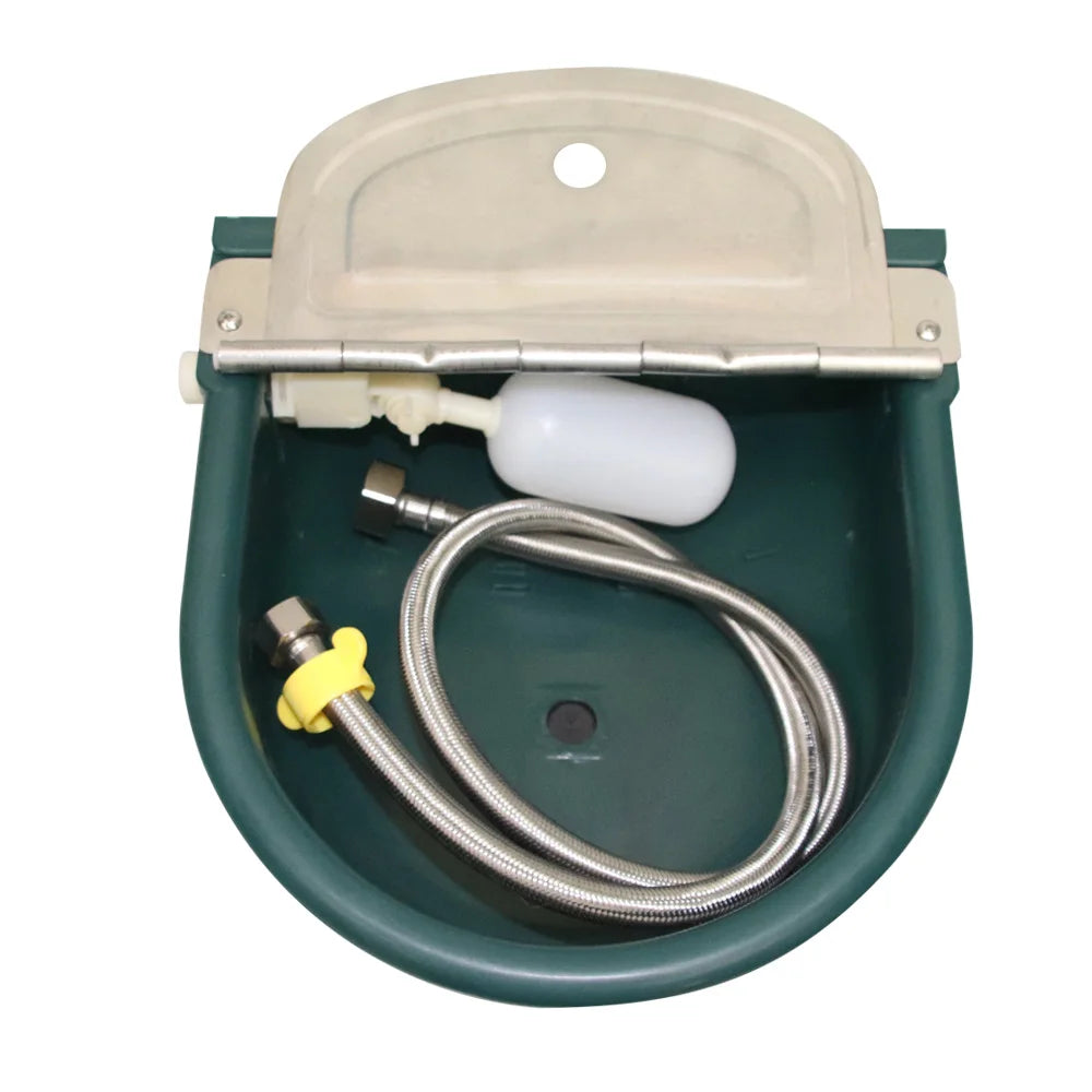 Stainless Lid Dark Green Color  Cow  Cattle Automatic Water Bowl for Cow Drinking Water Bowl