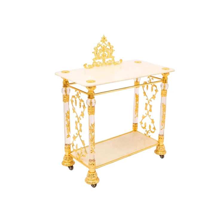 European Design Art Deco Luxury Decorative Copper Metal Golden Plated Frame for Home Hotel Wedding Use