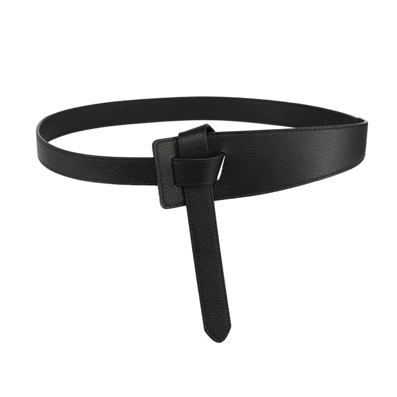 New PU Leather Belt Versatile Belt Women's Casual Decoration Lady Belt