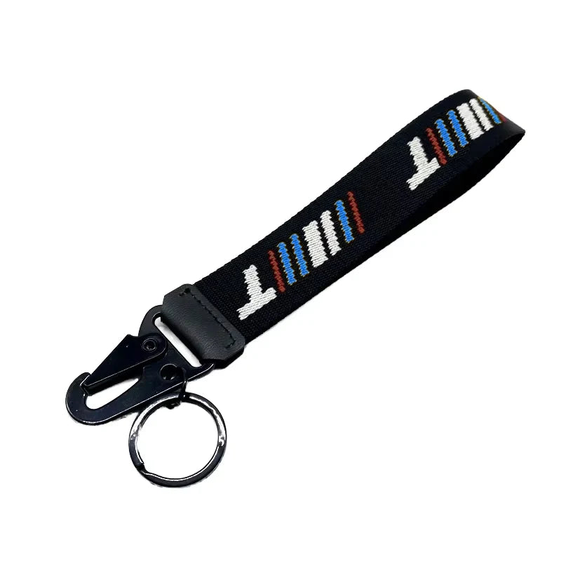 Custom Logo Pop Culture Polyester Keychains Wrist Strap Key Rope Anti Loss Pendant Hanging Car Brand Lanyard Hook Eco-Friendly