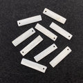Custom Order Accept 7x30mm Rectangle Charms Tags Connector DIY Bracelet Necklace Jewelry Mother of Pearl Shell Charm