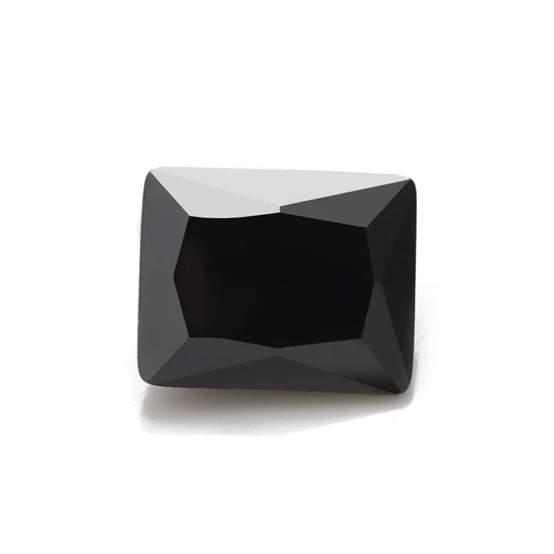 Fashion 5A Rectangle Black Cubic Zirconia Stone for Jewelry