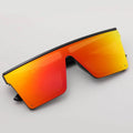 Lmamba Brand Designer Square Sun Glasses Custom Logo Oversized Black Shades Big Frame Mirror Sunglasses for Women Men