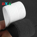 Factory Wholesale Stock Eco-friendly Material 2.5cm  Polyester Latex Knitted Elastic for Clothes Sewing