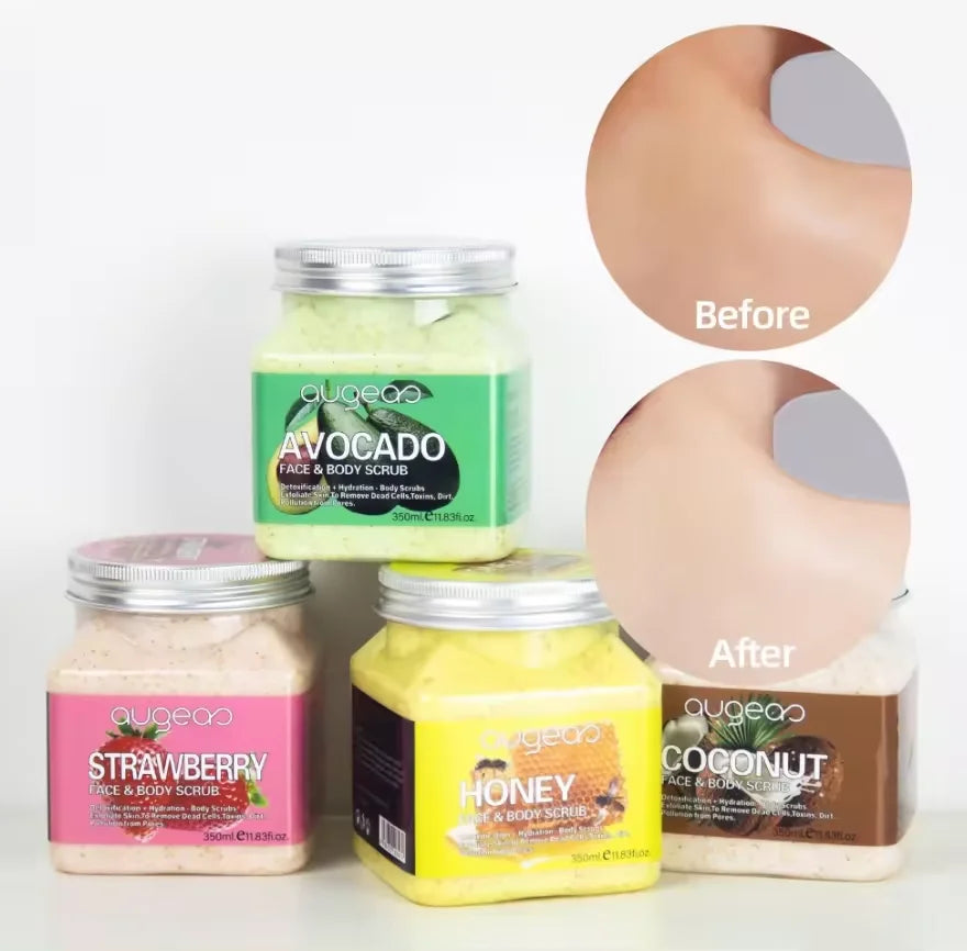 Hot Sales in Stock Soften the Keratin Moisturize Lasting Fragrance Brightening Whitening Sugar Body Scrub