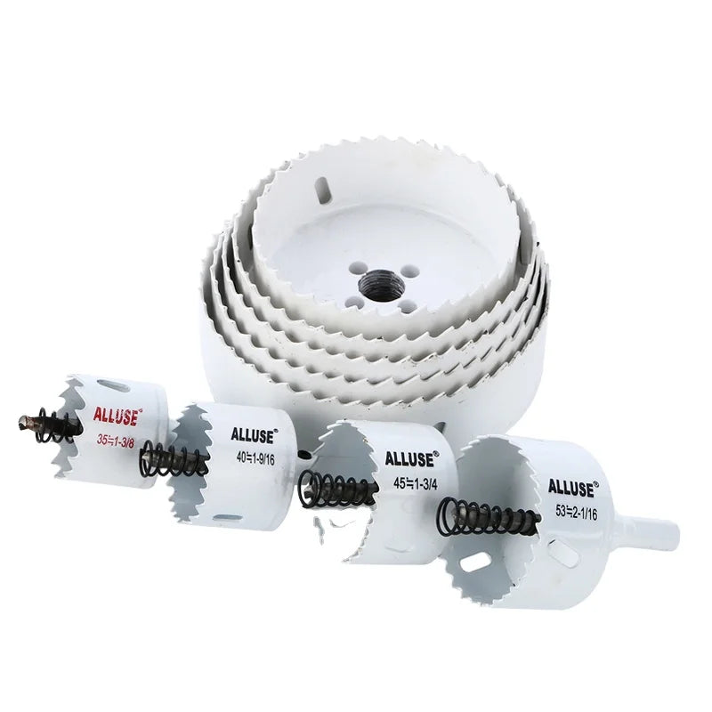 HSS M42 Bi-metal Carbide-Tipped Spray Painted Wood Drill Bit Hole Saw with Milling Teeth for Wall and Aluminum Holes