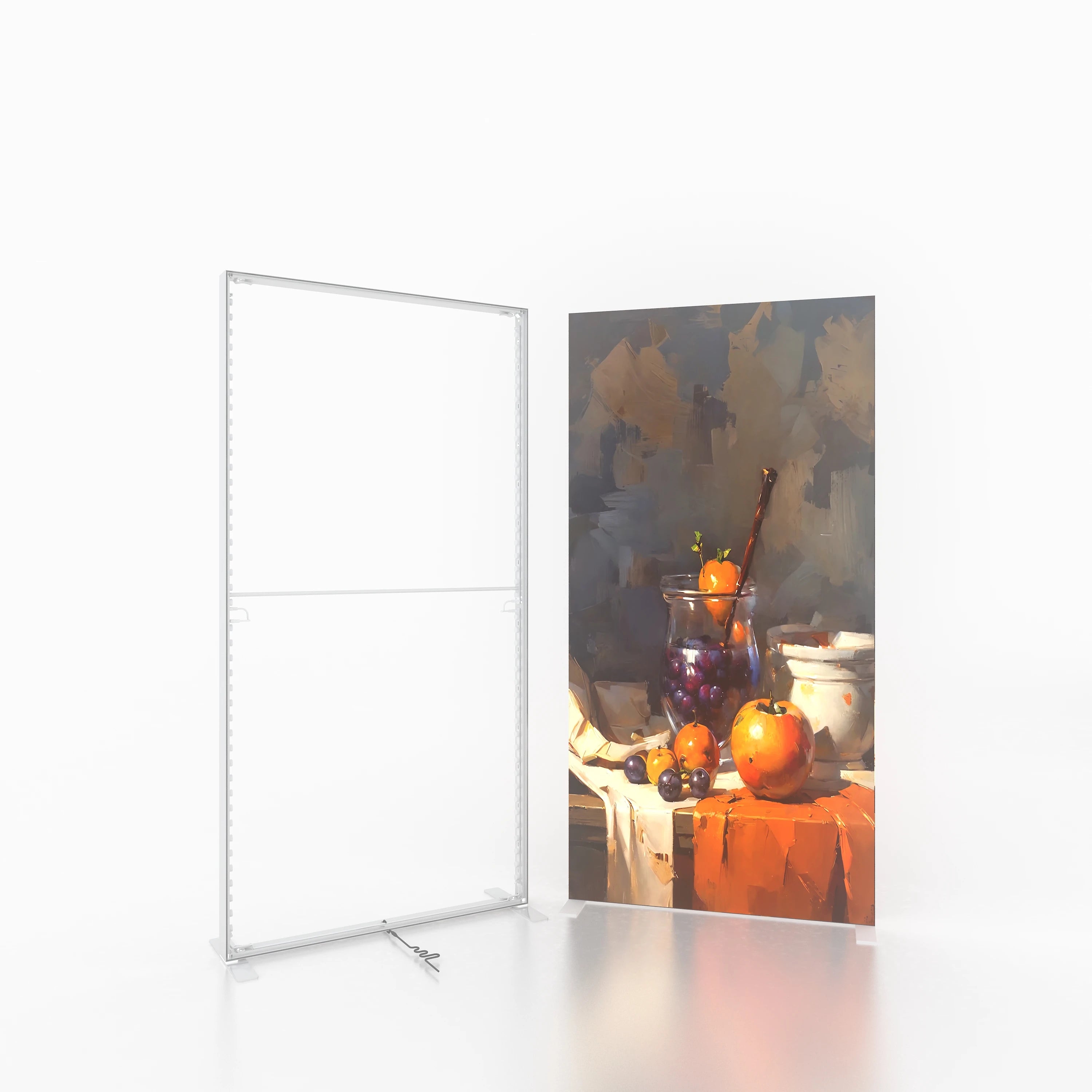 A-NEW 80mm Light Box Aluminum Stand Trade Show Booth Aluminum Fabric Light Box Frame