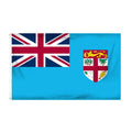 Lightweight 3ft X 5ft Fiji Flag Outdoor Strong Double-Stitched Silk Screen Printed Polyester Banner Two Grommets for Hanging