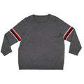 Custom Collegiate Armband Varsity Sweater Factory Arm Stripe Knitwear Manufacturer OEM Preppy Pullover