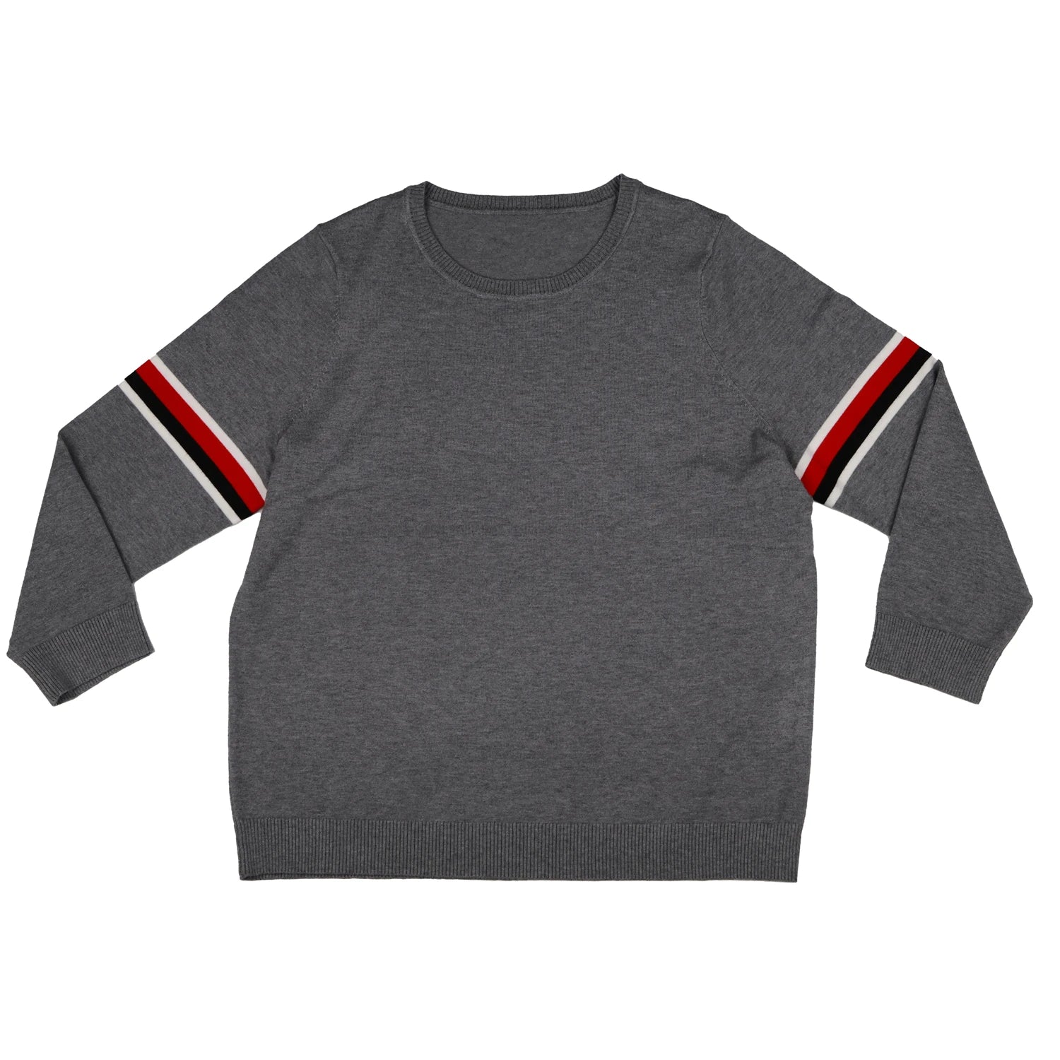 Custom Collegiate Armband Varsity Sweater Factory Arm Stripe Knitwear Manufacturer OEM Preppy Pullover