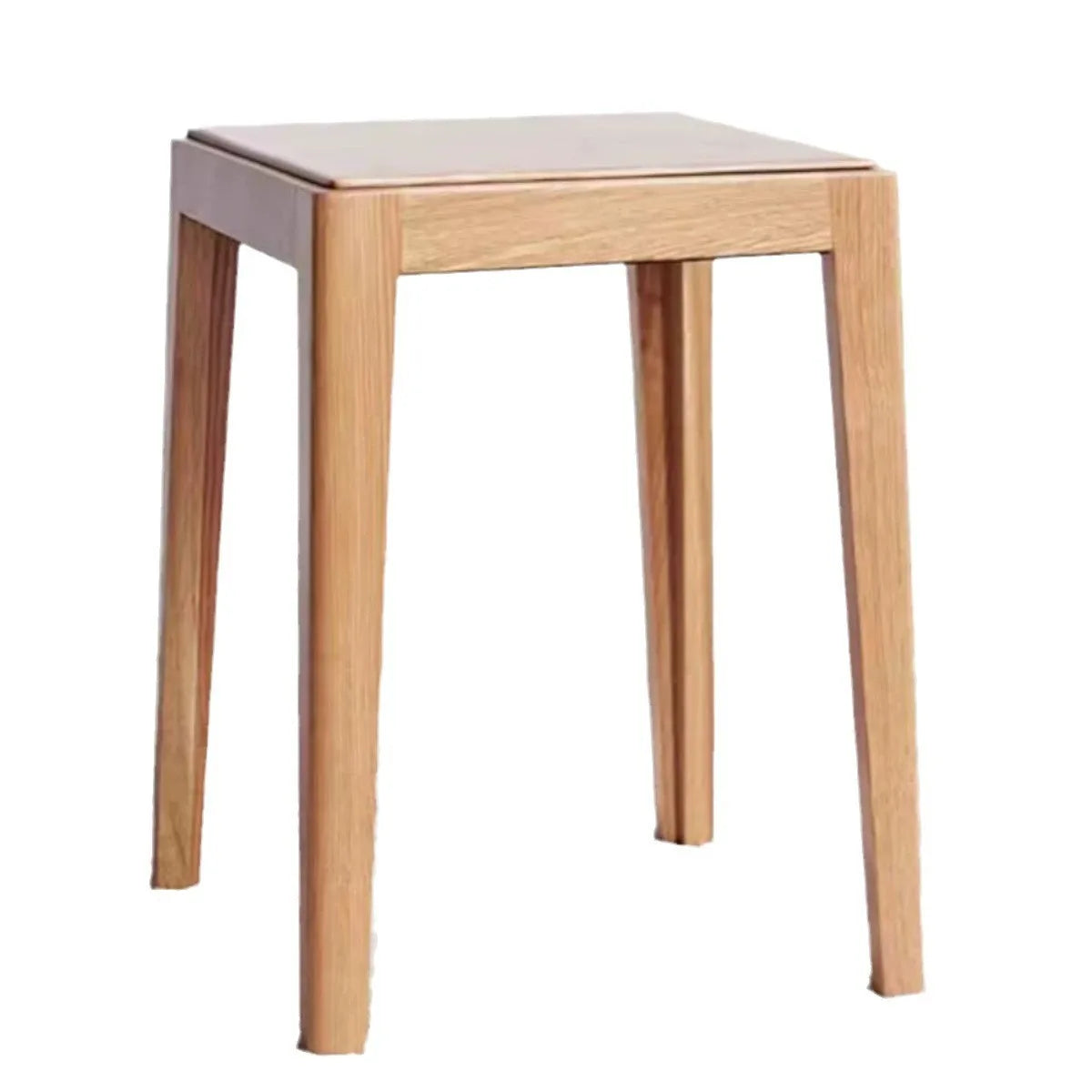 Stackable Household Living Room Solid Wood Makeup Stool Dining Chair for Hotel Bedrooms Chairs Apartment Restaurant Furniture