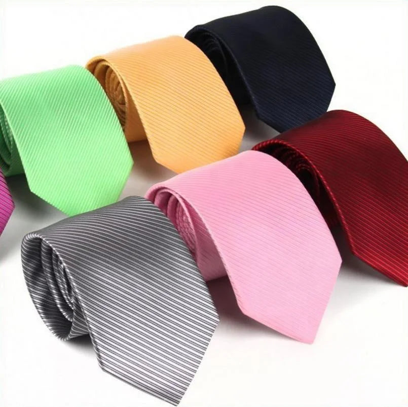 Best Sales Chinese Tie Plain Wholesale Polyester Solid Color Male Neckties