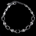 Sterling Silver 6*8mm Semi Mount Bracelet Empty Support Blank Claw Setting S925 Mountain Base Holder Without Stone for Inlay DIY