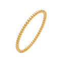 6mm Ball Design Bangle Bracelet18k Gold Plated Stainless Steel Bracelet