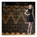 YX2643 3M*1.5M Hot Sale Wholesale Price Cheap Black Chantilly Lace Fabric Fashion Lace Dress Eyelash Lace Fabric