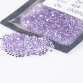 Lab Grown 1mm-3mm Round Shape Diamond Cut Alexandrite Stones 46# Synthetic Loose Gemstone Color Change Corundum for Sale