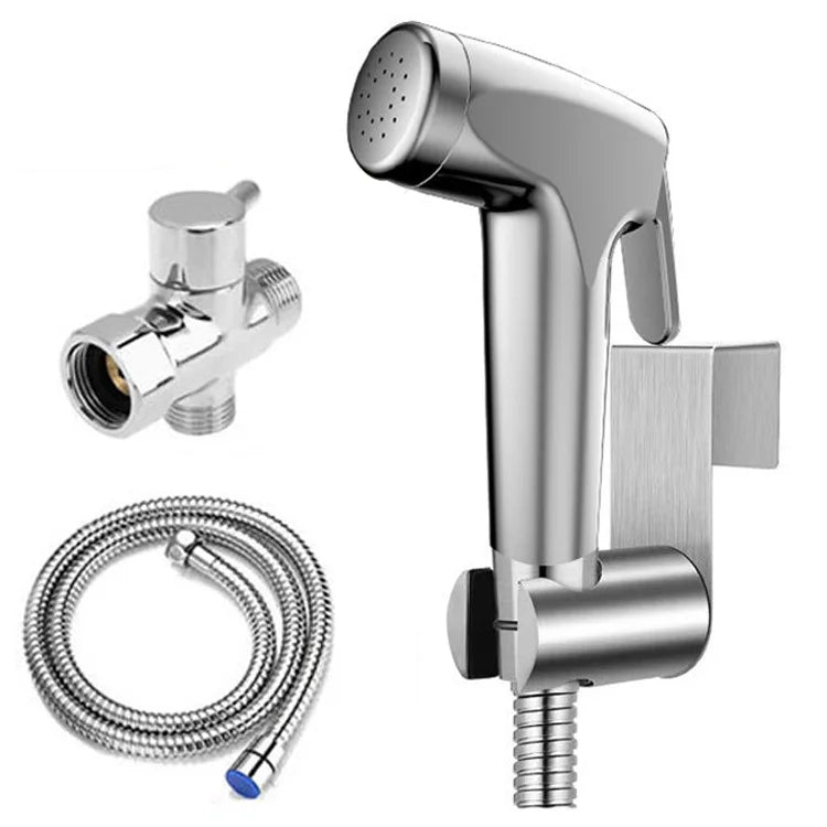 Bidet Shattaf Toilet Attachment Handheld Cloth Diaper Spray Set ABS Modern Bathroom Wall-Mounted