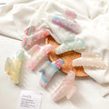 Rainbow Colorful Strong Hold Large 11cm Hair Claw Clip Korean Claws Hair Clips