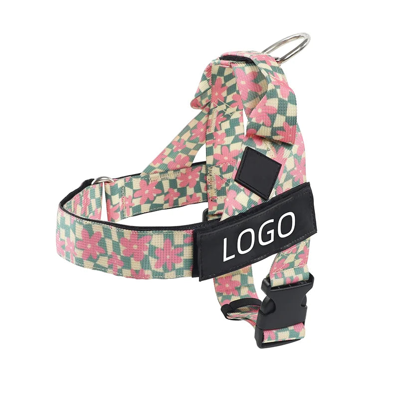 Adjustable No Pull Dog Harness Reflective Custom Design Tactical Training Service Dog Cat Pet Neoprene Dog Harness