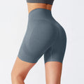 2026 Women's Elastic Waist Print Breathable Four-Way Stretch Sports Shorts Scrunch Yoga Legging