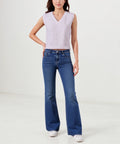 Modern Design Women's Casual Spring Thin Custom Size Front Logo Pattern Knitted V-Neck Sweater Vest