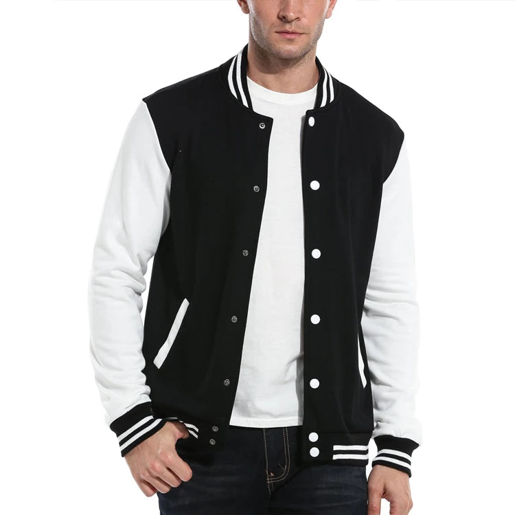 2025 Hot Sell Custom Cheap Fashion Windproof Bombers Coat Casual Baseball Jacket Winter for Men
