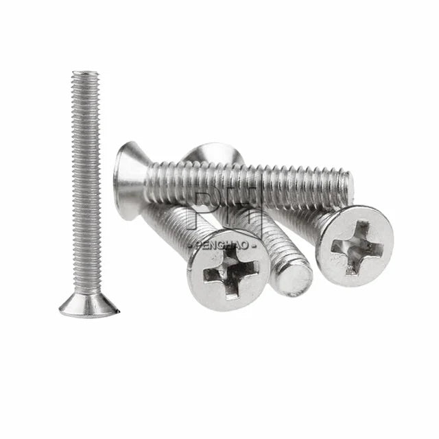 Stainless Steel Carbon Steel CM Furniture Flat Head Screw M2 M2.5 M3 M4 M5 M6