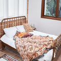 Hot Selling MUYU Custom Cotton Queen Size Tapestry Woven Bohemian Jacquard Blanket Antistatic Large Throw Rugs