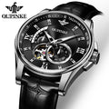 OUPINKE 3222 Oem Custom Skeleton Reloj Tourbillon Watches Watches Fashion Men Wrist Luxury Waterproof Mechanical Automatic Watch