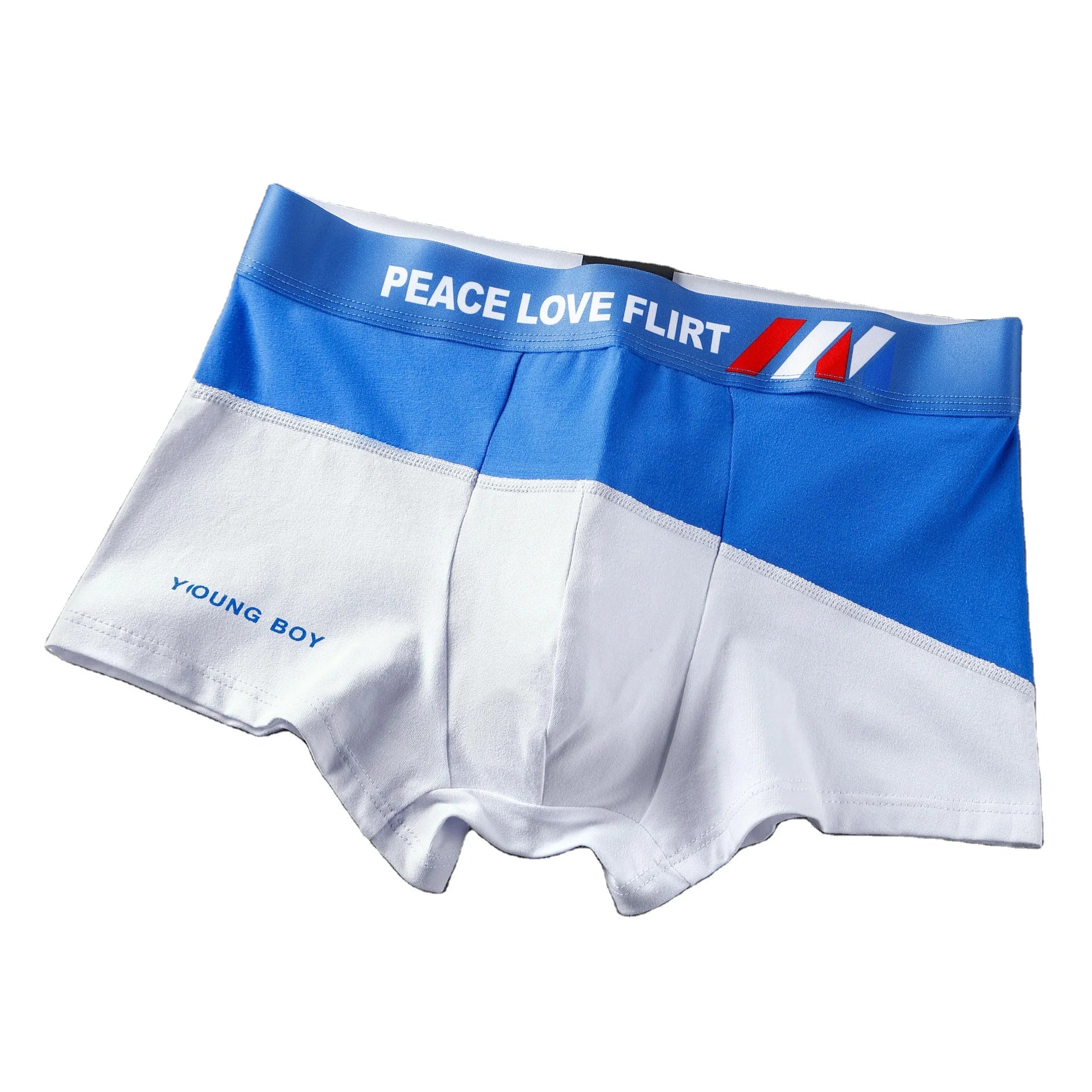 Underwear Men's Underwear Boxers Pure Cotton Young Boutique New Personality Large Breathable Low-waisted Boxers