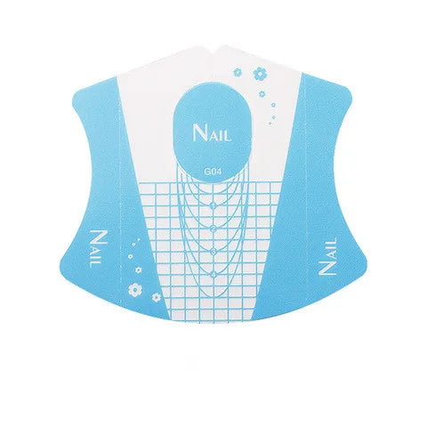 Customizable Thick Extensions Nail Gel Tip Forms PVC Acrylic Sticker Dual Nail Forms Roll